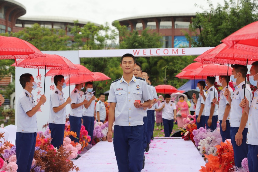 婚禮現(xiàn)場。四川森林消防總隊供圖