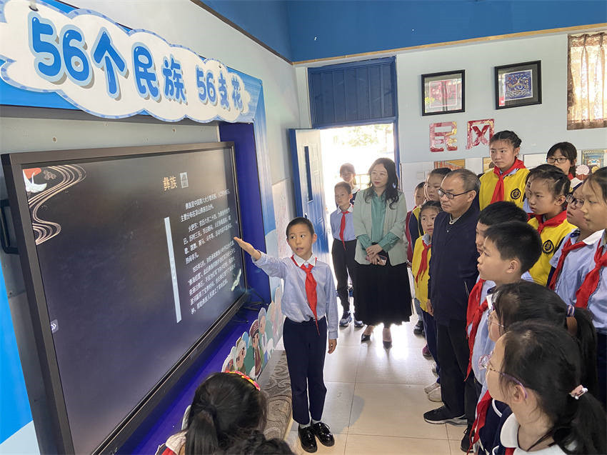 成都市回民小學民族文化知識課堂。成都市民宗局供圖