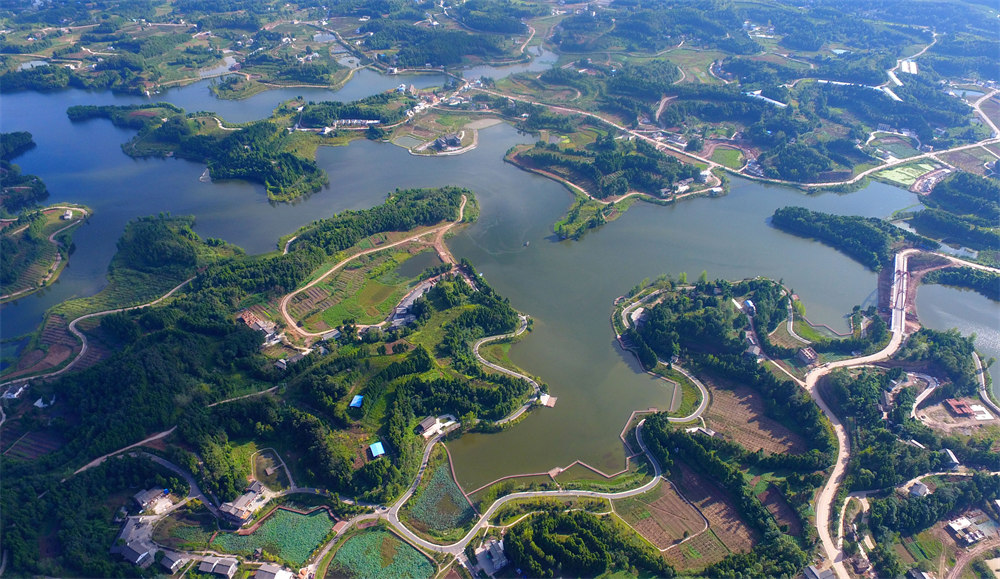 河湖公園建設試點-南部縣八爾湖