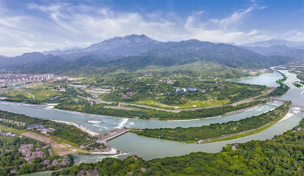 都江堰水利工程全景