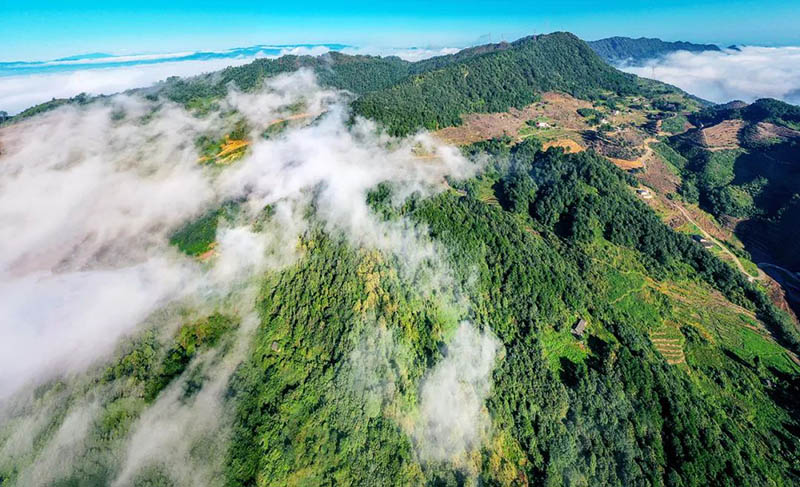 來復鎮雞爪山山頂。高縣縣委宣傳部供圖