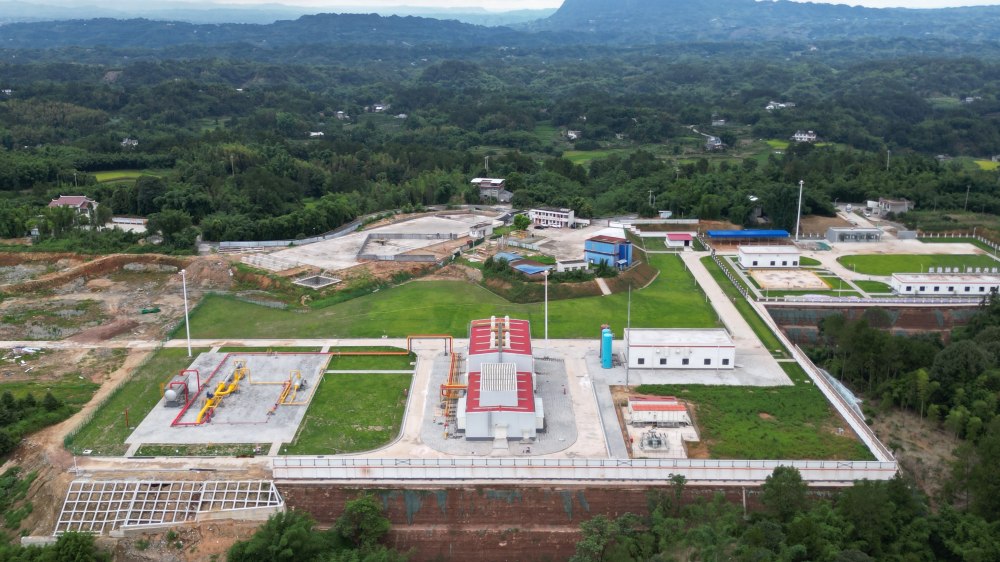 四川首座儲氣庫群。西南油氣田供圖