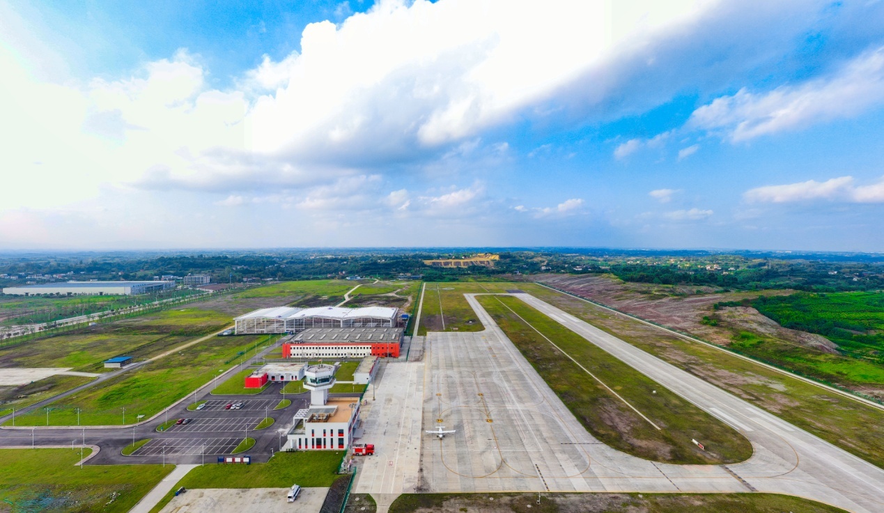 自貢航空產業園（資料圖）。自貢市貢井區委宣傳部供圖