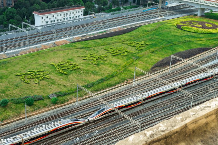 “世運蓉港行”主題列車。成都世運會執委會宣傳部（開閉幕式部）供圖